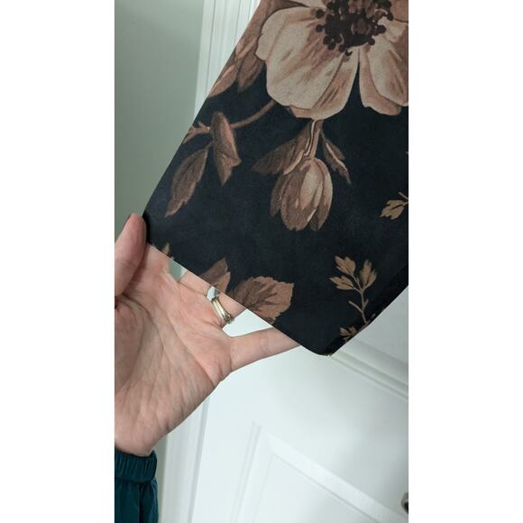 Soft Surroundings Shape Drape Faux Suede Jacket in Floral Multi - Picture 7 of 9